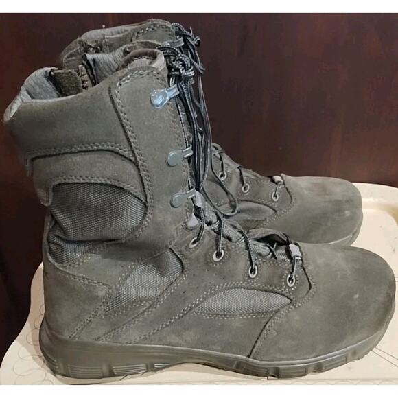 Reebok RB8835 Dauntless Mens 10M USAF Comp Toe Side Zip 8in Tactical Boot Grunge